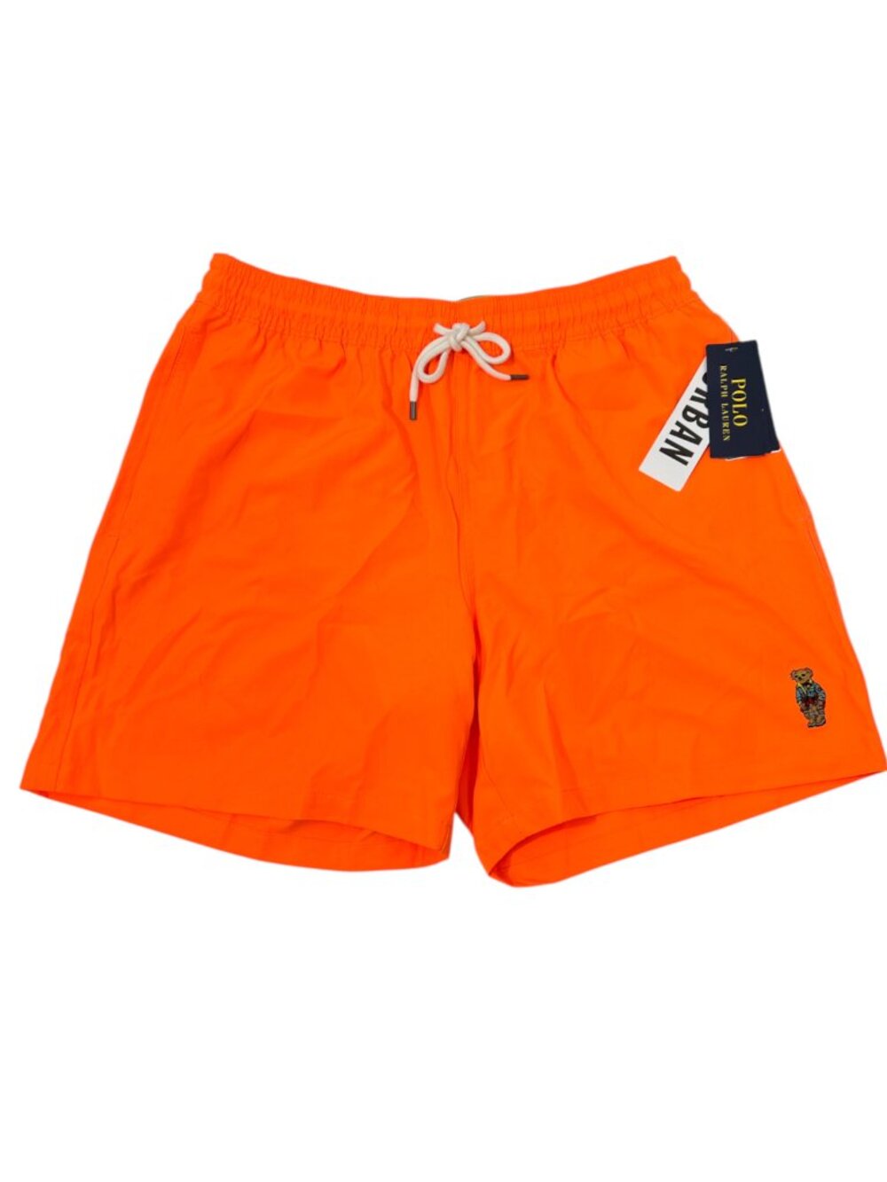 POLO Ralph Lauren Polo Bear Travel Swim Trunk Shorts Tangerine Medium New $95 UO